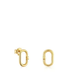 Pendientes pequeños de oro 12 mm Hold Oval^TOUS Clearance