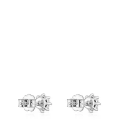 Pendientes pequeños de oro blanco y diamantes 0,30 ct Les Classiques^TOUS Outlet