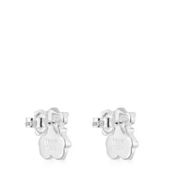Pendientes pequeños oso de plata Grain^TOUS New