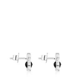 Pendientes pequeños oso de con ónix 10 mm I-Bear^TOUS Hot