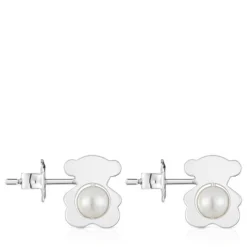 Pendientes pequeños oso de con perlas cultivadas 12 mm I-Bear^TOUS Sale