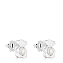 Pendientes pequeños oso de con perlas cultivadas 12 mm I-Bear^TOUS Sale