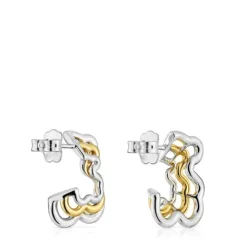 Pendientes pequeños triple oso bicolor Bickie^TOUS Sale