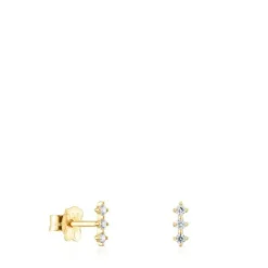Pendientes tira de y diamantes Les Classiques^TOUS Clearance