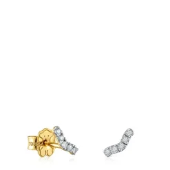 Pendientes tira de oro y diamantes 0,08 ct Les Classiques^TOUS Sale
