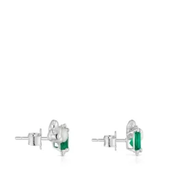 Pendientes trepadores con oso de , nácar y calcedonia Color Pills^TOUS Sale