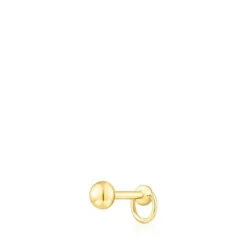 Piercing de acero IP dorado y amatista Plump^TOUS Online