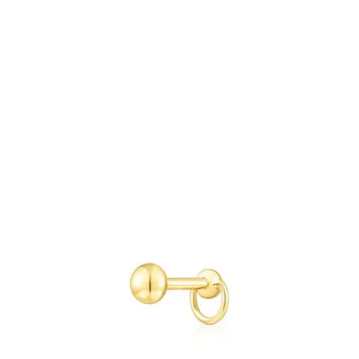Piercing de acero IP dorado y amatista Plump^TOUS Online