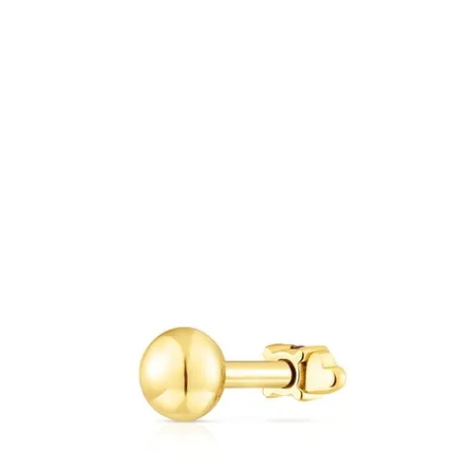 Piercing de acero IP dorado corazón y granate New Motif^TOUS Online