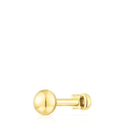 Piercing de acero IP dorado luna y iolita New Motif^TOUS
