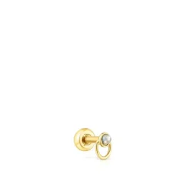 Piercing de acero IP dorado y labradorita Plump^TOUS New