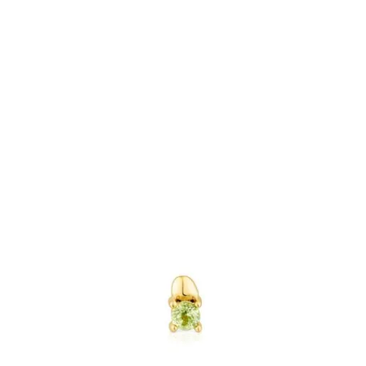 Piercing de acero IP dorado bola y peridoto New Motif^TOUS Hot