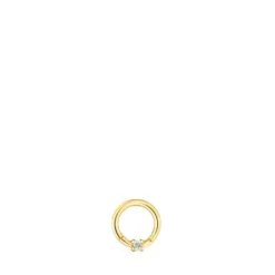 Piercing de oreja de oro con diamante Basics^TOUS Best