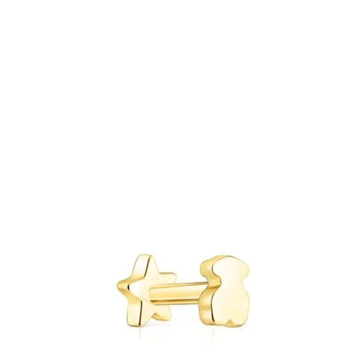Piercing de oreja Basics estrella de oro^TOUS Outlet