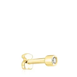 Piercing de oreja Basics de oro y diamante^TOUS Online