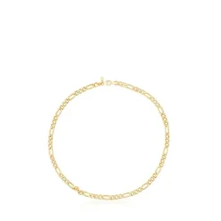 Pulsera barbada con baño de oro 18 kt sobre plata Chain^TOUS Clearance