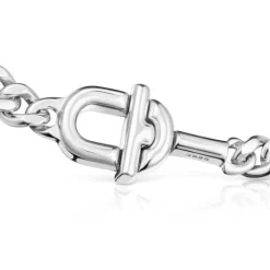 Pulsera barbada de plata MANIFESTO^TOUS Hot