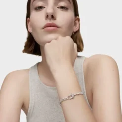 Pulsera barbada de plata MANIFESTO^TOUS Hot