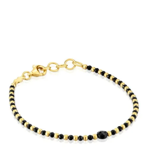 Pulsera bolas con baño de oro 18 kt sobre plata y espinela Basic Colors^TOUS Online