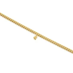 Pulsera cadena barbada con baño de oro 18 kt sobre plata Bold Bear^TOUS Discount