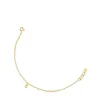 Pulsera cadena con baño de oro 18 kt sobre plata y anillas ovales Bold Bear^TOUS Best