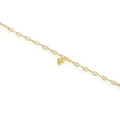 Pulsera cadena con baño de oro 18 kt sobre plata y anillas ovales Bold Bear^TOUS Best