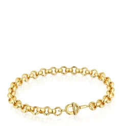 Pulsera cadena con baño de oro 17,5 cm MANIFESTO^TOUS New