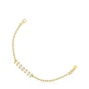 Pulsera cadena con baño de oro de 18 kt sobre plata y perlas cultivadas Gloss^TOUS Discount
