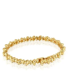 Pulsera cadena con baño de oro 18 kt sobre plata motivos oso Bold Bear^TOUS Online