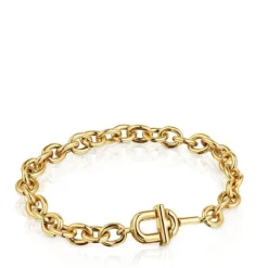 Pulsera cadena con baño de oro 18 kt sobre plata MANIFESTO^TOUS Online