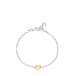 Pulsera cadena corazón bicolor My Other Half^TOUS Online