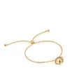 Pulsera cadena corazón con baño de oro 18 kt sobre plata y rodolita Lligat^TOUS Discount