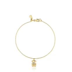 Pulsera cadena de oro y diamantes Lligat^TOUS Online