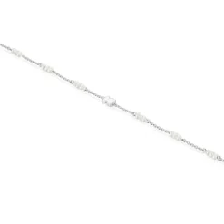 Pulsera cadena de plata, perlas cultivadas y detalle oso Sweet Dolls^TOUS