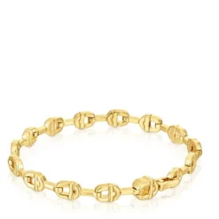 Pulsera cadena logo con baño de oro 18 kt sobre plata MANIFESTO^TOUS Outlet