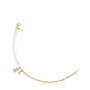 Pulsera cadena oso con baño de oro sobre plata, perlas cultivadas y peridoto Bold Bear^TOUS Best