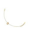 Pulsera cadena oso triple con baño de oro 18 kt sobre plata Bickie^TOUS Best