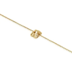 Pulsera cadena oso triple con baño de oro 18 kt sobre plata Bickie^TOUS Best