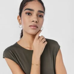 Pulsera con baño de oro 18 kt sobre plata y siluetas Bear Row^TOUS Sale