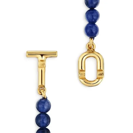 Pulsera con baño de oro 18 kt sobre plata y sodalita MANIFESTO^TOUS Sale