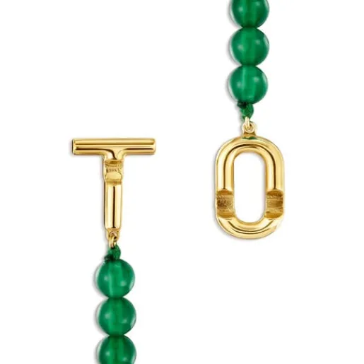 Pulsera con baño de oro 18 kt sobre plata y calcedonias tratadas MANIFESTO^TOUS Clearance