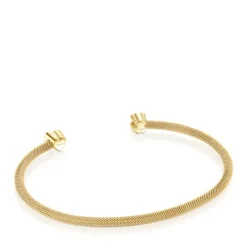 Pulsera con baño de oro 18 kt sobre plata y diamantes Nocturne^TOUS Hot