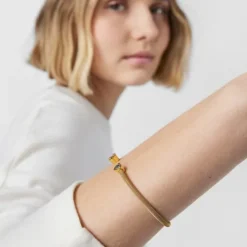 Pulsera con baño de oro 18 kt sobre plata y diamantes Nocturne^TOUS Hot