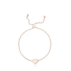 Pulsera con baño de oro rosa 18 kt sobre plata y perlas Areia^TOUS Online