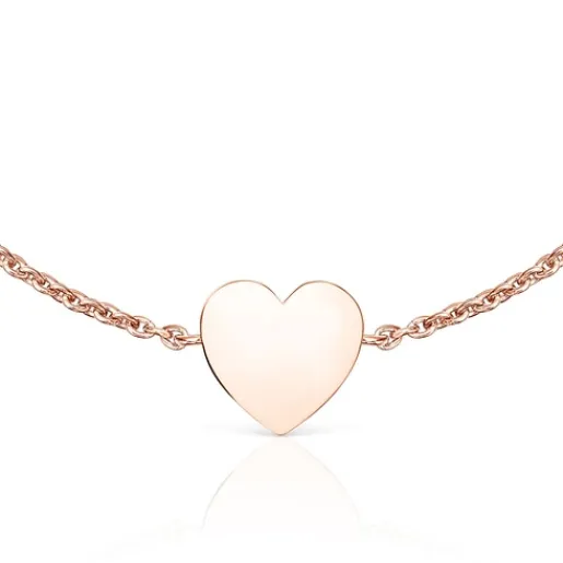 Pulsera con baño de oro rosa 18 kt sobre plata y perlas Areia^TOUS Online