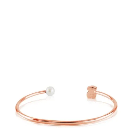 Pulsera con baño de oro rosa 18 kt sobre plata y perla cultivada Sweet Dolls^TOUS Outlet