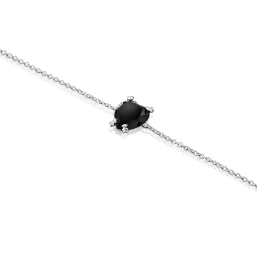 Pulsera corazón de plata y ónix Color Pills^TOUS Outlet