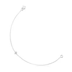 Pulsera cruz de oro blanco y diamantes Les Classiques^TOUS Online