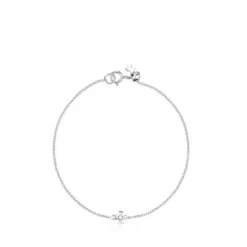 Pulsera cruz de oro blanco y diamantes Les Classiques^TOUS