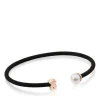 Pulsera de acero con baño de oro rosa 18 kt sobre plata y perla Icon Mesh^TOUS Online